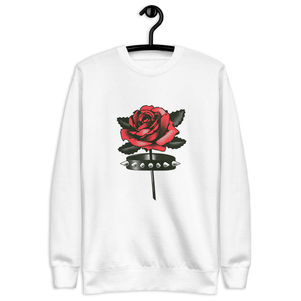 "spiked rose" sweater